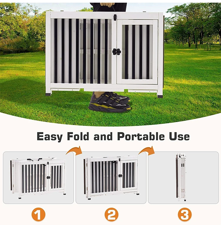 Wholesale Price Indoor Wooden Dogs Furniture House Pet Free Cage Dog Pet Houses Foldable Wooden And iron Small House Dog Cage