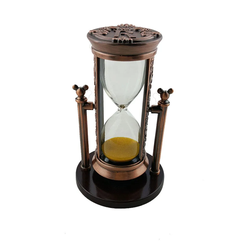
Christmas decor Metal 3 minutes brass hour glass wholesale gold reloj de arena table clock hourglass custom sand timer 