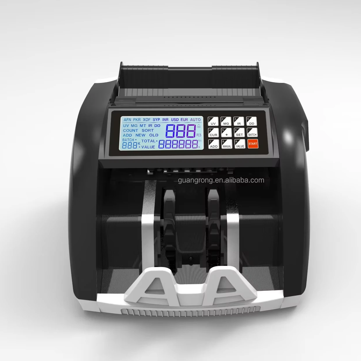 Bill Counter with Detection Multi-Currency Counting Machine cash counter money counting machine for mu GR-5800D2 UV/MG