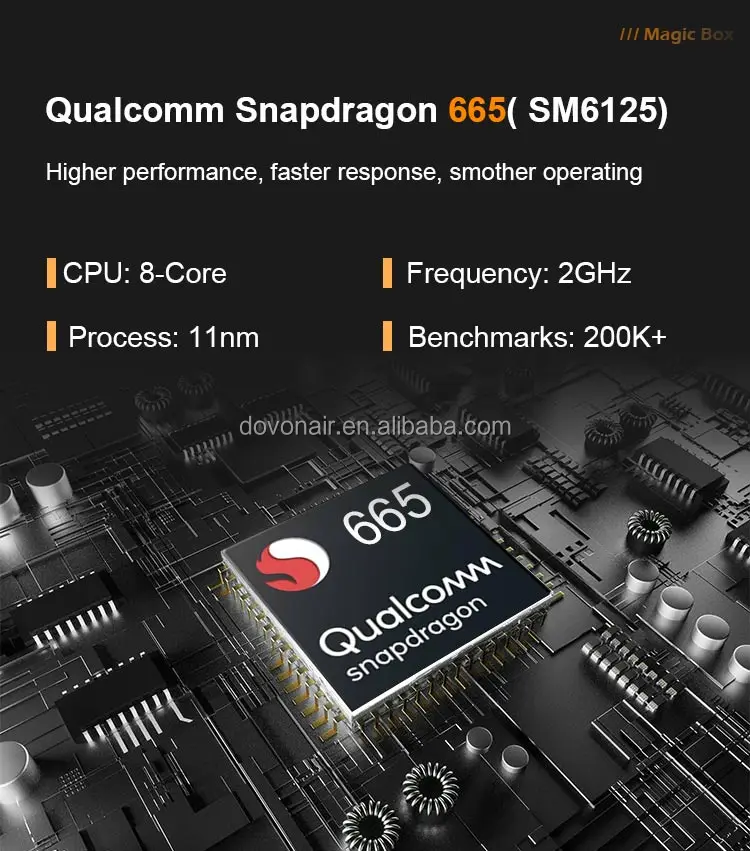 Factory GT6 Octa Core 4 64GB SDM 6125 Snapdragon 665 CarPlay Aibox Android AI Box 10.0 11 Upgrade 12 QCM6125 CarPlay AI Box 12