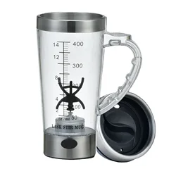 Self stirring mug stainless steel cups Portable blender Electric mixer Coffee Shaker Cup Automatic transparent Magnetic Mug