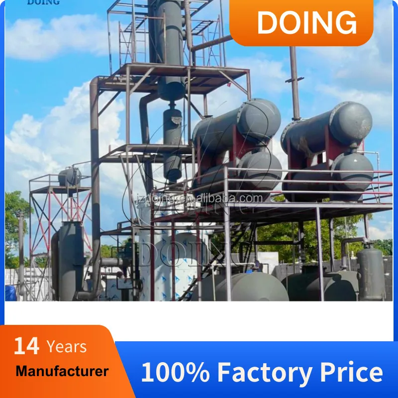Latest technology waste oil to diesel distillation machine Refine used oil to diesel with high quality Pyrolysis oil refinery