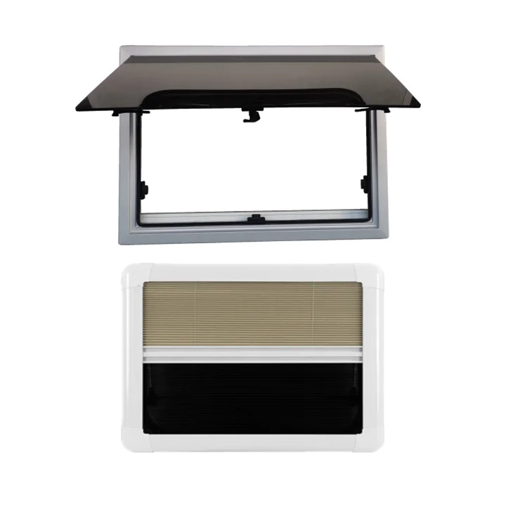Manufacturer High quality Aluminium frame double layers acrylic RV caravan camper window