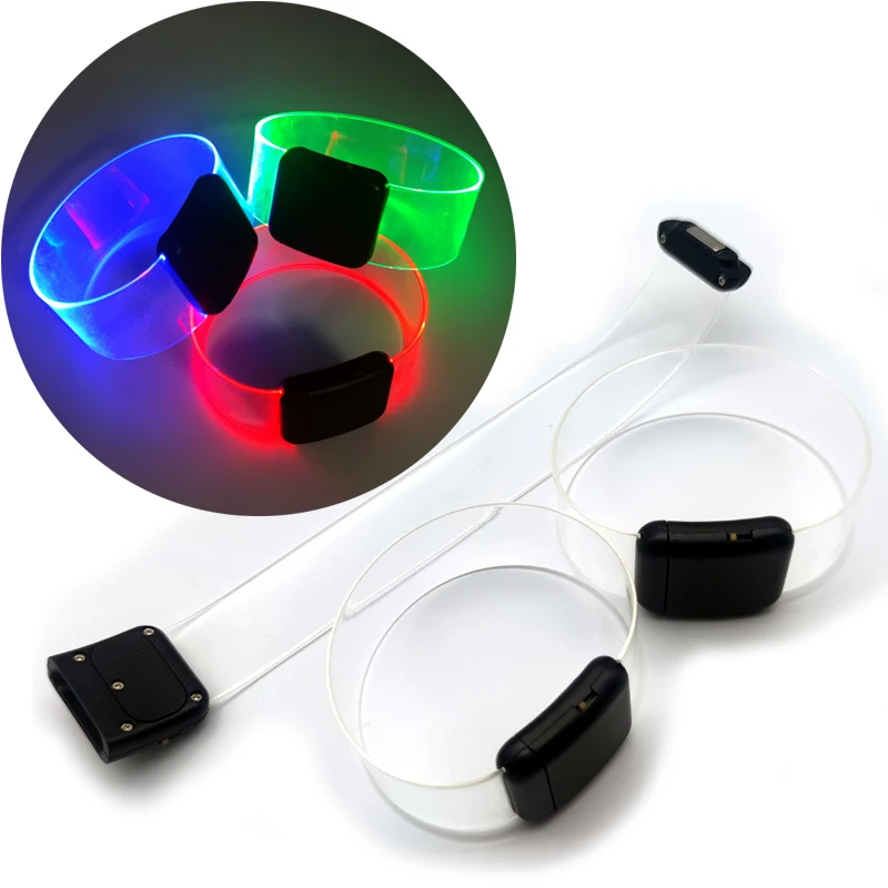 LED luminous bracelet Follow the music to twinkle the bar KTV atmosphere props Tpu material