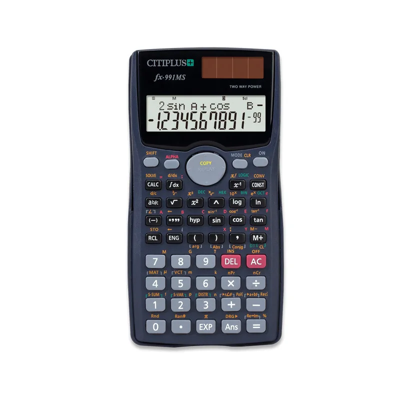 Пользовательский логотип научный калькулятор FX-100MS инженерия индивидуальный студент вычислить