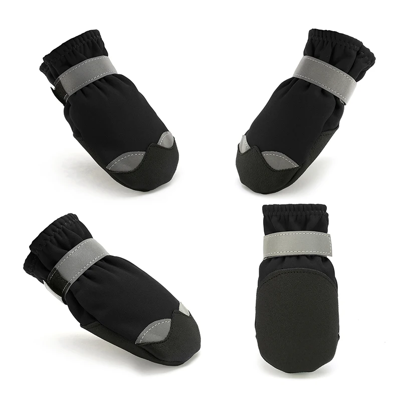 Waterproof Nylon Neoprene Reflective Dog Boots Comfortable Pet Shoes dog boots waterproof