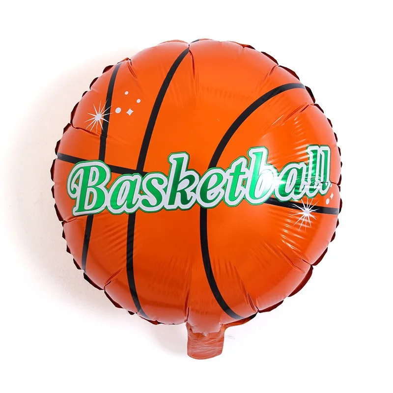 18 Inch Soccer Ball Football Basketball Round Ball Shape Balloons Foil Balloons For Sports Theme Party Decoration