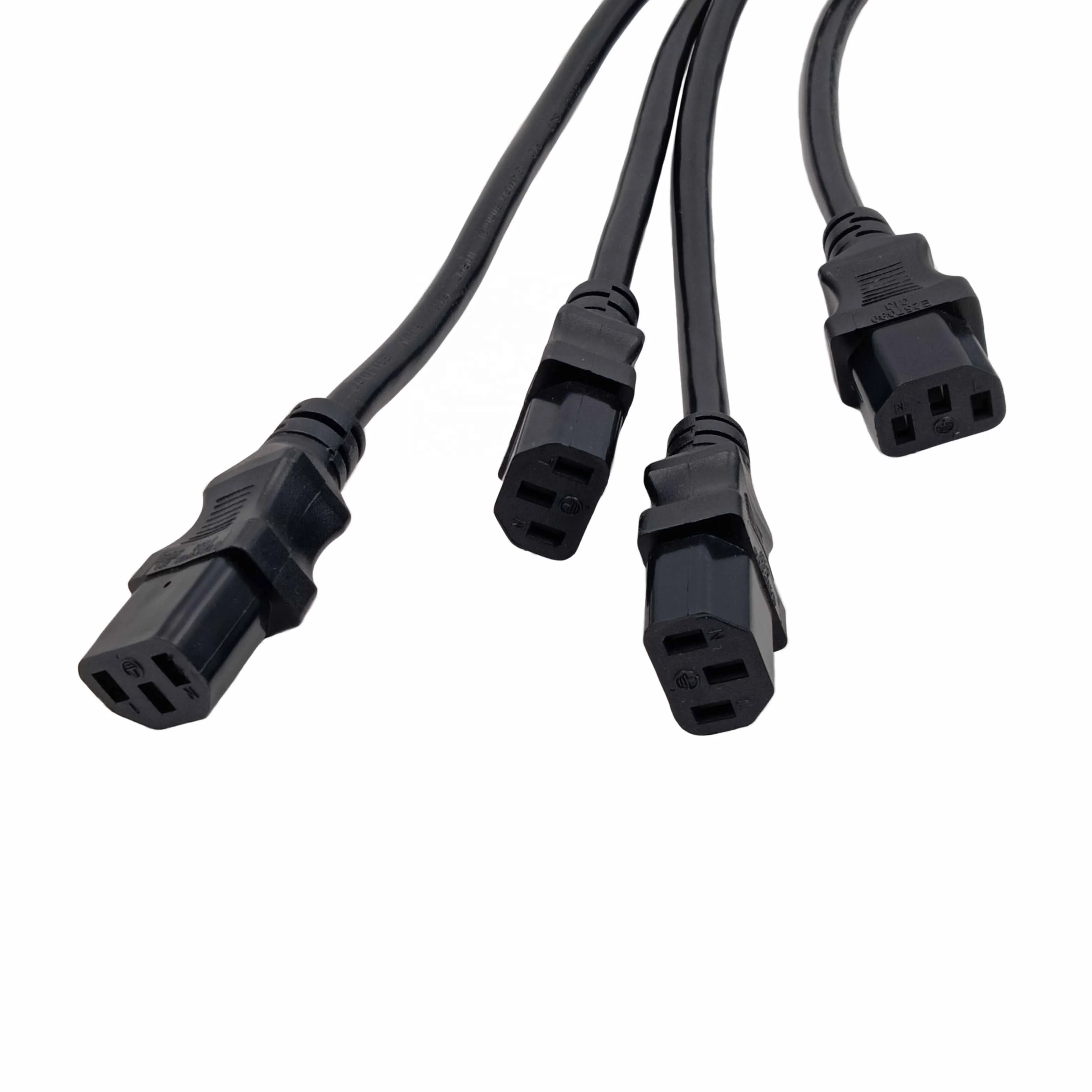 NEMA L7-30P 10AWG Y Splitter IEC 4xC13 16AWG Power Distribution Cord