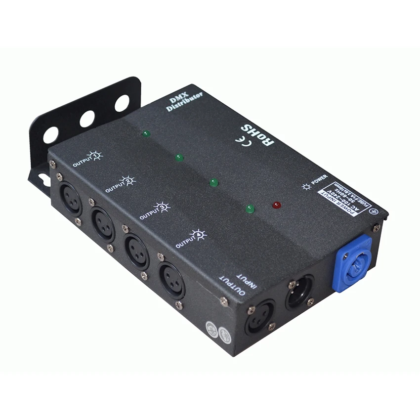 DMX splitter 4 way dmx signal amplifier 4 channel