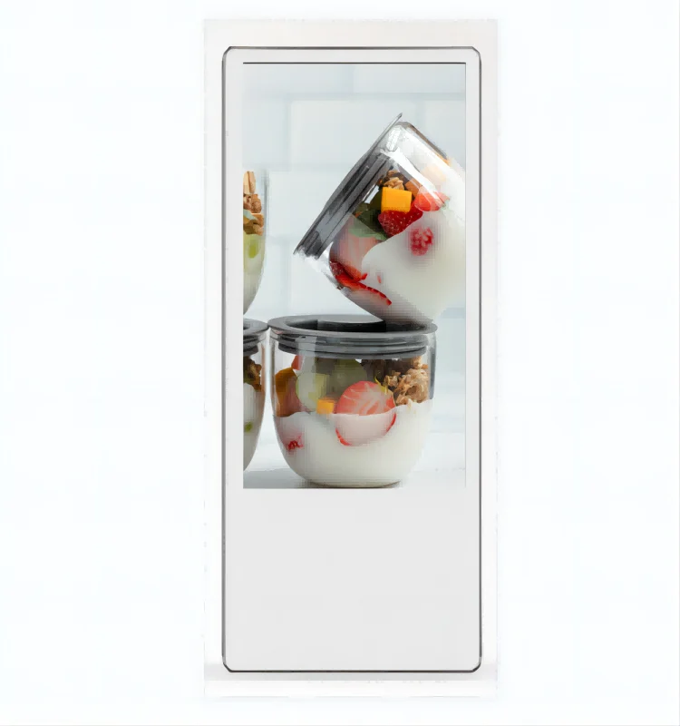 21.5+11.6 Inch Vertical Elevator Dual Screen 1920*1080 2K or 3840*2160 4K Video Advertising Lcd Display Screen