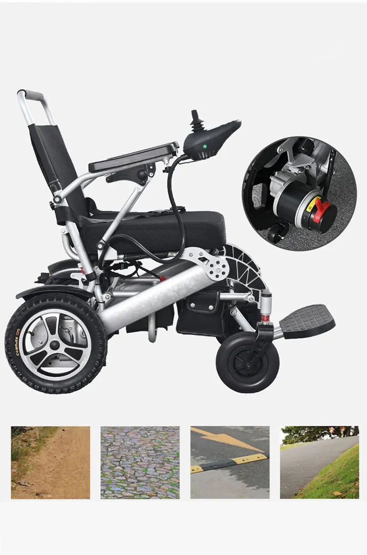China supplier electronic wheelchair folding Electric Portable Wheelchair