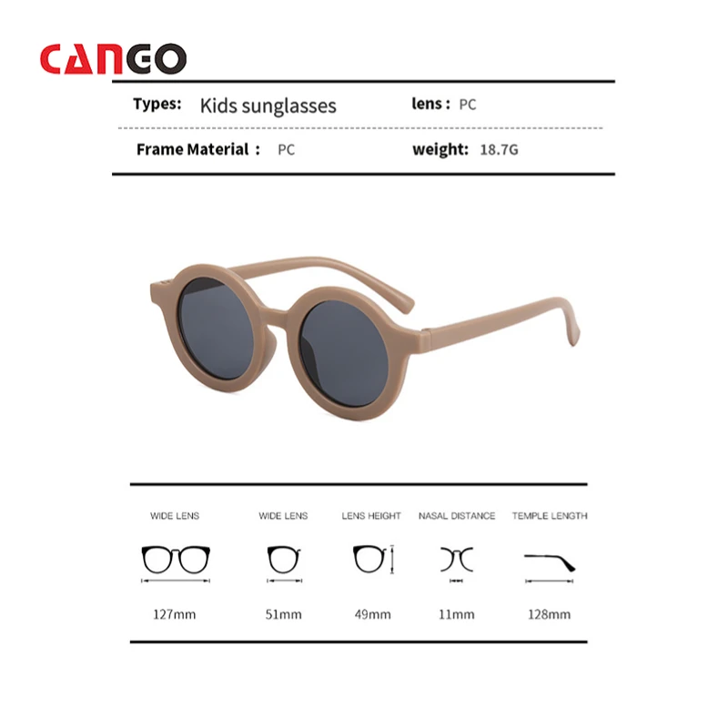Custom Logo Rotundity Boys Summer Uv Protection Girls Glasses Multiple Colors Baby Kids Sunglasses Wholesale