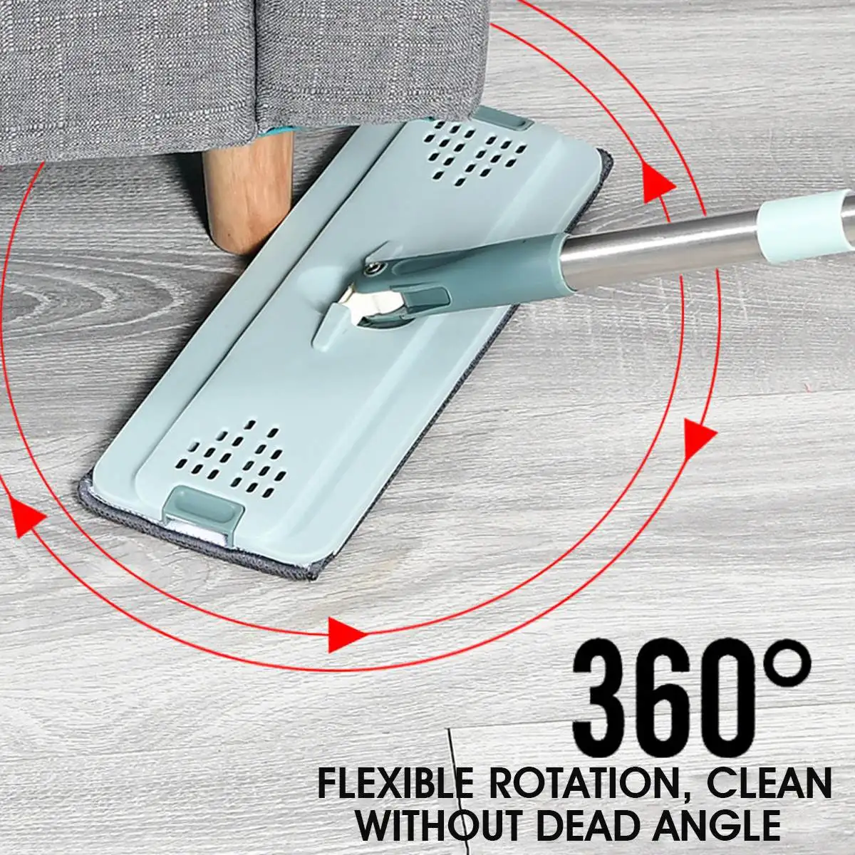 TS Long life High quality flat mops with bucket flat mop and bucket set hand free floor cleaning flat mop with bucket
