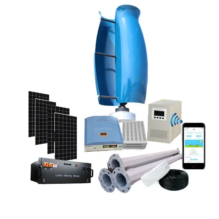 Solar and Wind Power 48V 1200W 2kw 3kw 4kw 5kw Vertical Axis Wind Turbine with Inverter