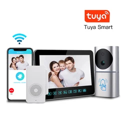 High Quality Multi Apartment Tuya Waterproof Full HD 1080P Wireless Intercom Home Wifi Smart Doorbell Video Doorbell Camera