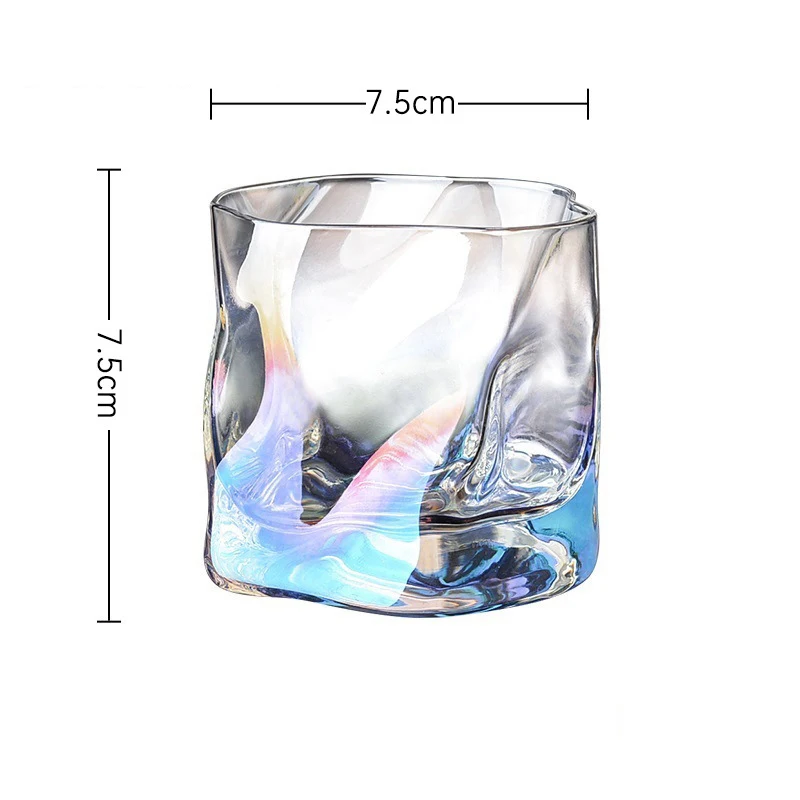 Wholesale 7oz Clear Colored Glass Beer Mugs Shot Glass Whiskey Cup Wine Glasses