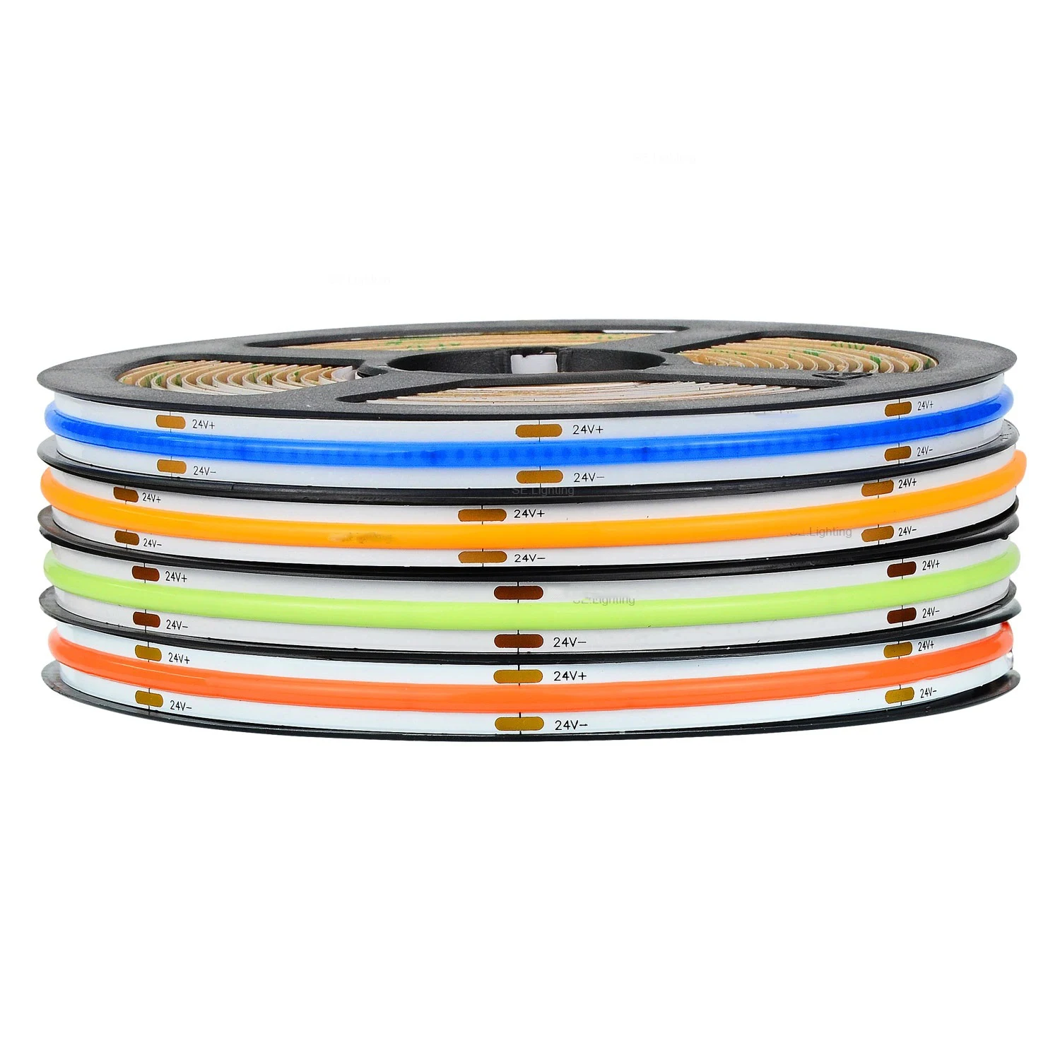 Dotless Roll to Roll 480chips/m 8mm PCB 12V 24V 2700K Warm White Candlelight 10m/roll Flex Tapelight No soldering COB LED Strip