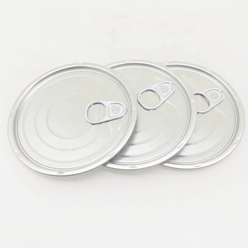 Vacuum Point EOE  401# 99mm Aluminum Easy Open Tin Can Lid For Milk Packaging