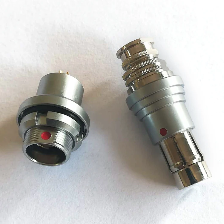 IP68 Circular Connector Male Female 2 3 4 5 6 7 8 9 10 pin Waterproof Push Pull Connector