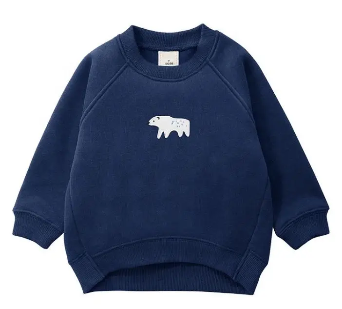 
Boys hoody Autumn winter wholesale custom embroidery thick french terry sweatshirts for kids 