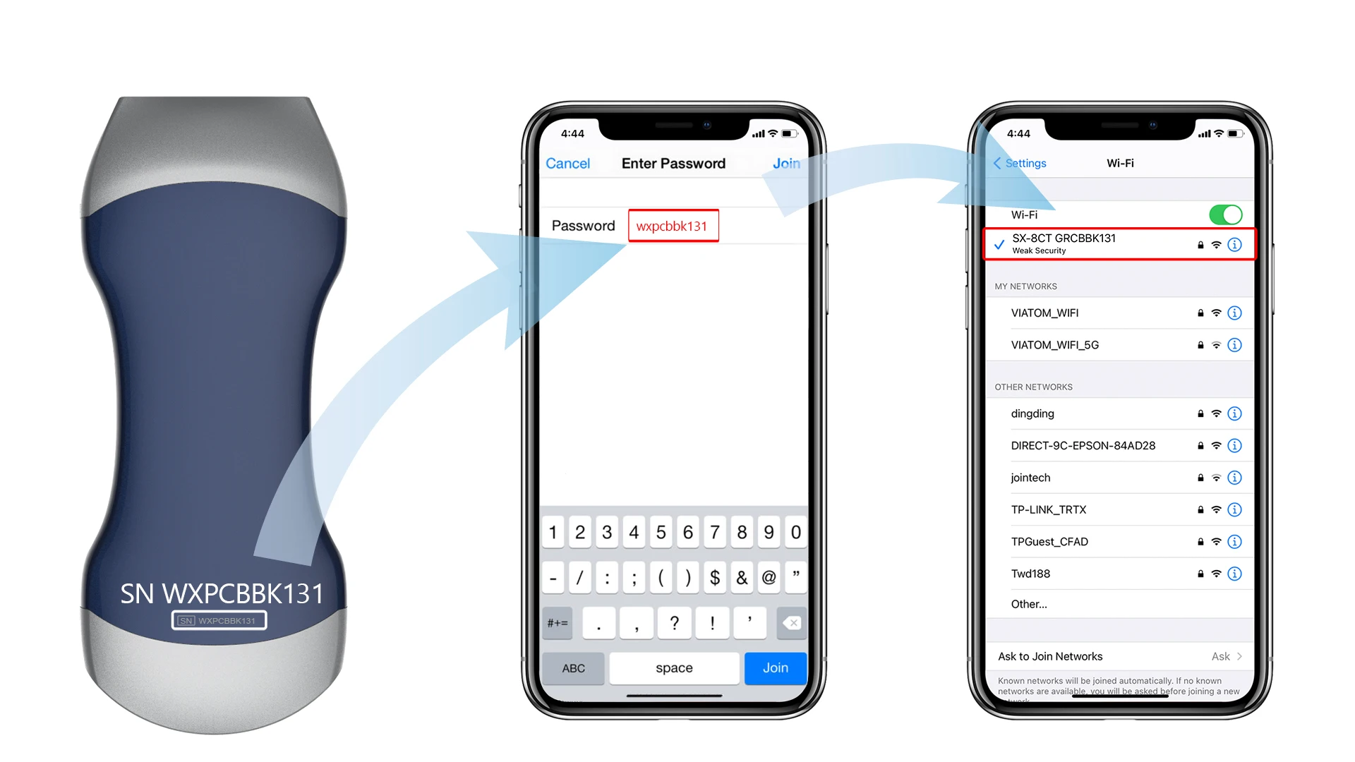 Viatom Wireless Portable Human Ultrasound Machine High Quality Medical Machine Ultrasound Probe
