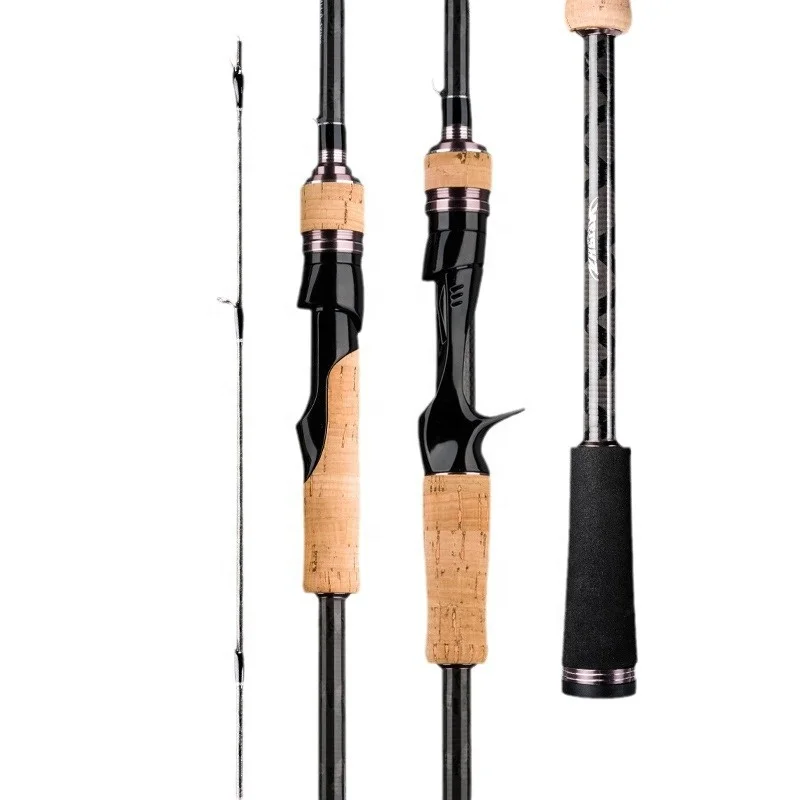 Ultralight Power Medium 2 Section 5g-30g High Carbon Fiber 1.8m 2.1m 2.4m Rod Light Bass Spinning Casting Fishing Rod