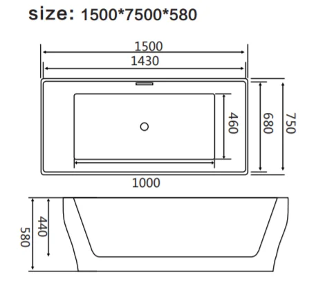 ENTOP Portable Acrylic Bathtubs Whirlpools Clawfoot Soaking Tub Freestanding Bathtub Bath Tab Modern Hotel Snooker & Billiard