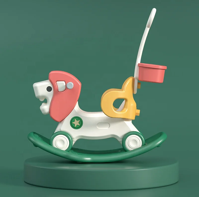 Newest popular design animal style children indoor rocker car playground rider rocking horse toy baby chair baby rocker