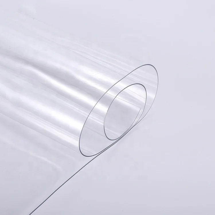 Fuxing Customized Super Soft Plastic Transparent Film Packaging Transparent Vinyl Shrink Sheet Packaging PVC Roll Sheet Film