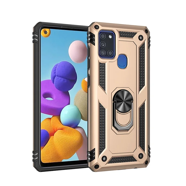 Military grade Shockproof For Samsung Galaxy A21S  back cover,Armor hybrid gear Phone Case