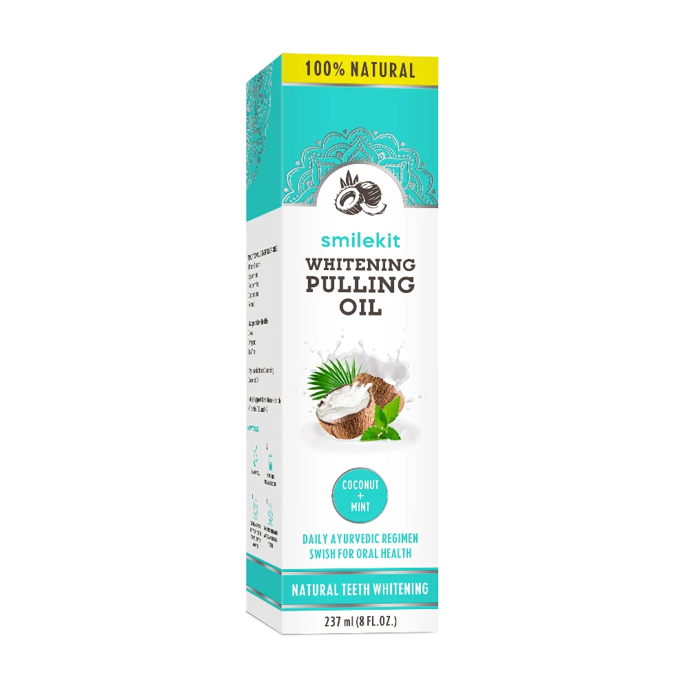 Home Use Factory Price Oral Oil Pulling with Coconut & Peppermint Oil Natural Alcohol Free Mouthwash