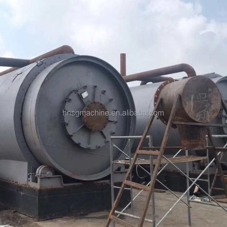 100kg-30tpd Waste Tire/plastic/oil Sludge Pyrolysis Plant Convert Solid Waste To Fuel Oil Pyrolysis Machine