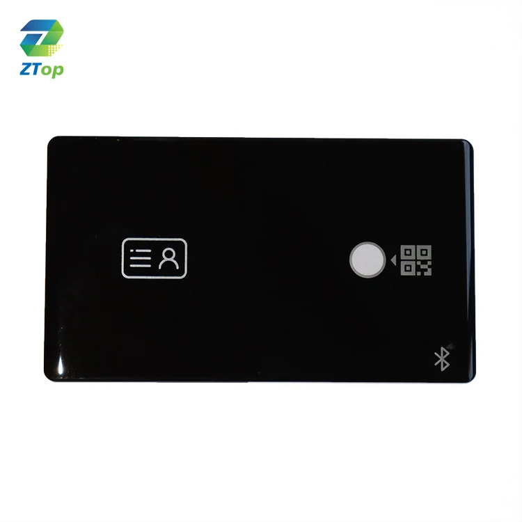 Customized Logo Silk Screen Printed Glass IC ID Card Reader Tempered Glass Panel