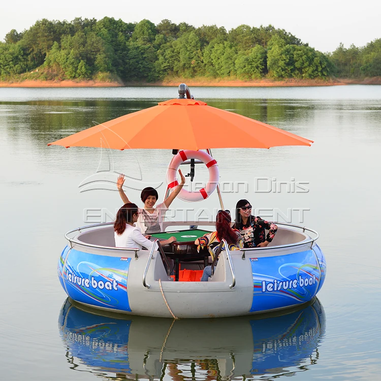 Multifunctional Floating Grill Water Park Equipment Electric BBQ Donut Barbecue Boat for Sale