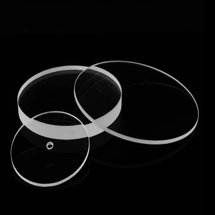 Heat resistance fused silica lens for chemical instrument