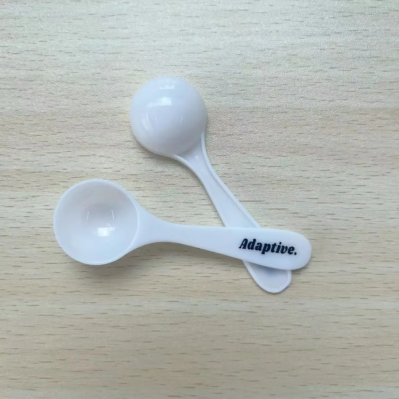 2g 4ml Disposable 2g white round plastic spoon limit salt teaspoon 4ml measuring scoop for powder
