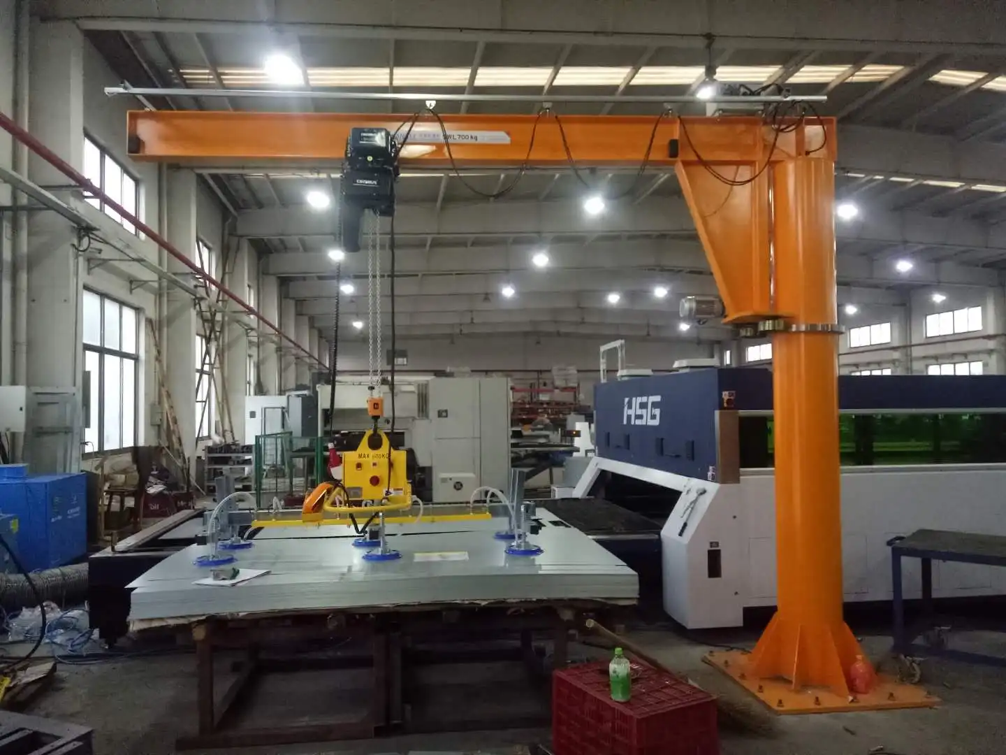 Marine Folding Forklift BZD 0.5 1 2 3 4 5 6 7 8 9 10 Ton Small Mobile Portable Lifting Jib Arm Cranes Crane with Electric Hoist