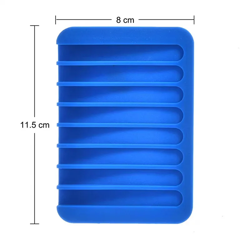 Wholesale Non-Slip Flexible Silicone Soap Dish Holder Elegant Soap Rack for Kitchen Bathroom