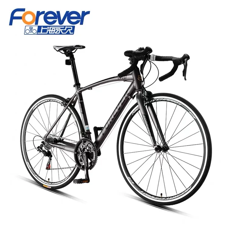 wholesale bike customize black 700C  racing road bike steel frame carbon mens bike
