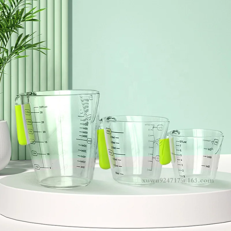 Home Kitchen Baking Tools PS Resin 400ml Measuring Cup Plastic Measuring Cup Device Three Kinds Of Scale With Handle