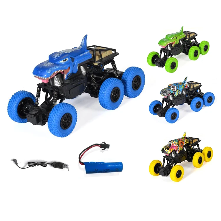 New Model Fashion Custom Design Six Wheel Remote Control Climbing Crocodile Car High Speed Off Road Vehicle