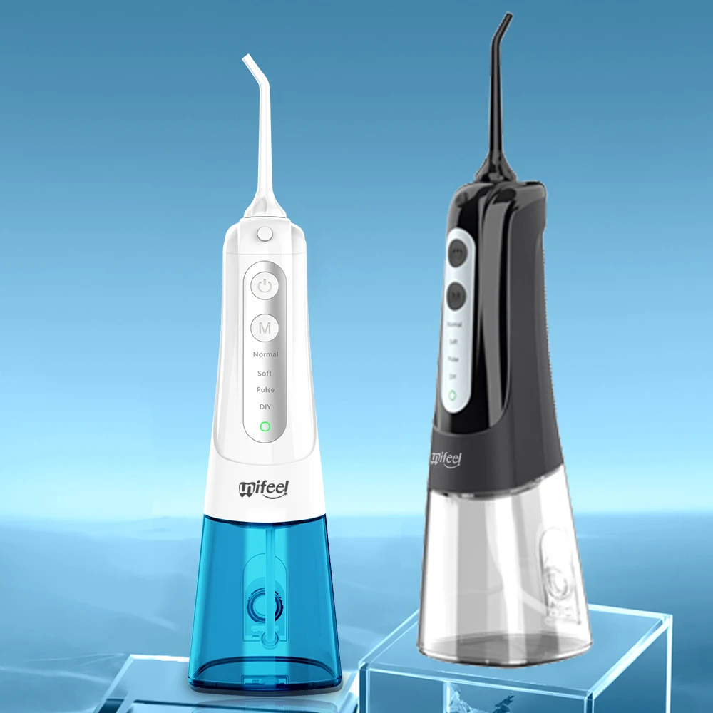 Unifeel  Portable Water flosser dental oral irrigator Ipx 7 Waterproof USB Rechargeable Dental Teeth Cleaner For Teeth 300ml