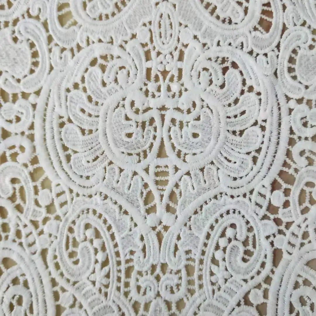 High Quality Fashion Embroidery Lace Pretty Home Textile Bedding Curtain Lace Fabric