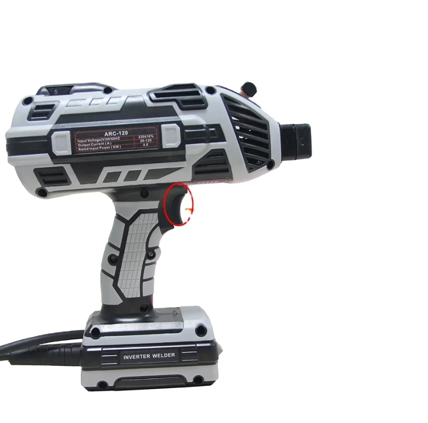 Portable Hand-Held Tig Welder Gun 3.2/2.5mm Wire Rods Alligator Clip/Power Cable/Steel Brush Steel Materials Arc Welding Machine