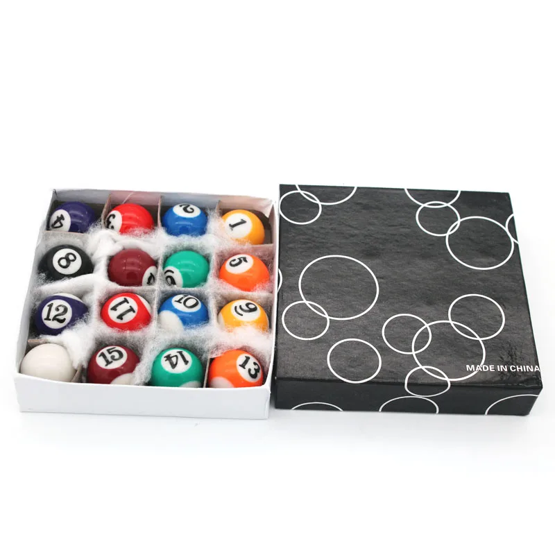 50.8mm billiard pool ball 20 inch complete set of resin small billiard ball