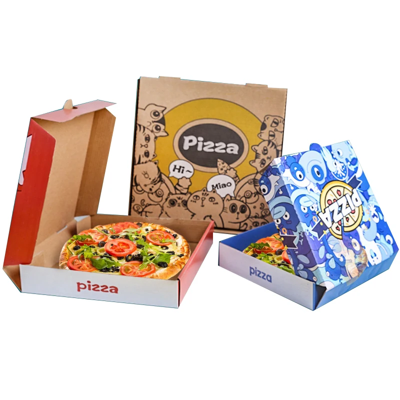 10 12 15inch All Size Cheap Corrugated Pizza Packaging High Quality Takeaway Food Box