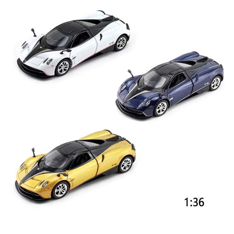 Die Cast Car 1:36 Scale model vehicles diecast toys Alloy Sport Car Model with sound and light