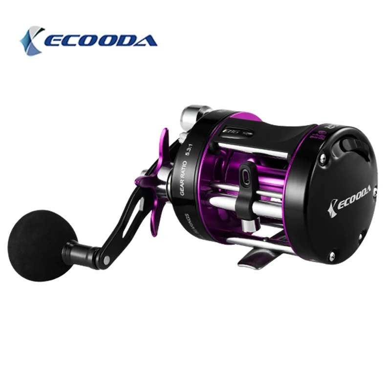 ECOODA Brand Black Thunder 5.3:1 Overhead Reel 10kg Drag Power Offshore Fishing Jigging Reel
