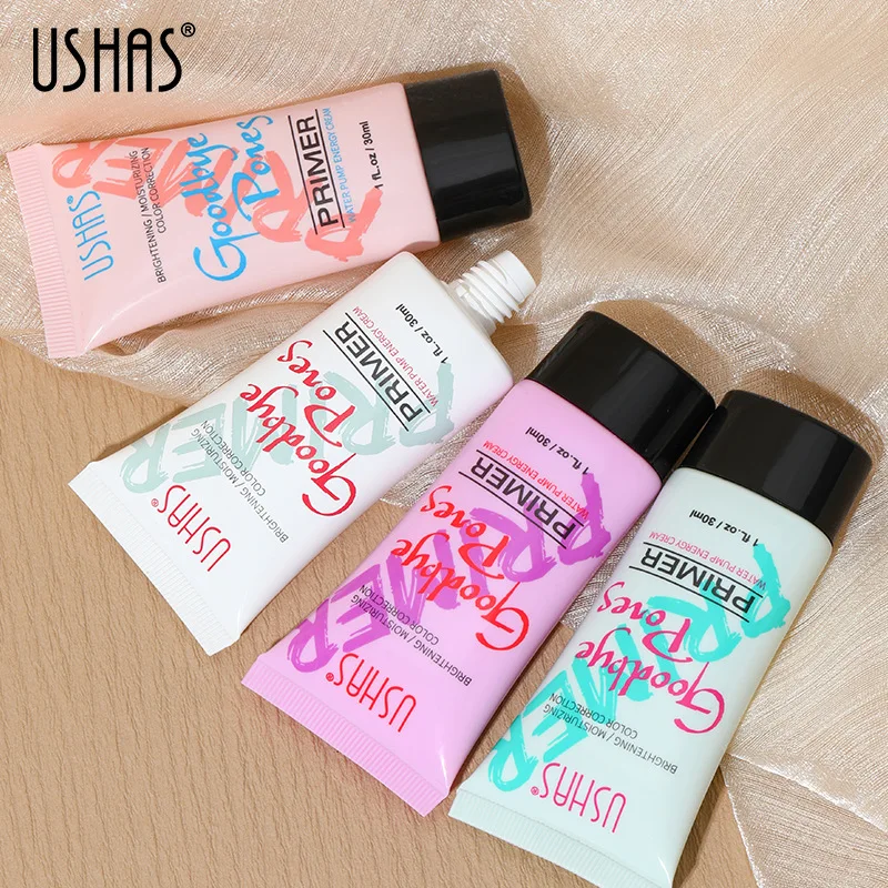 USHAS Wholesale Moisturizing Face Makeup Foundation Base Cosmetic Brighten Waterproof Primer Make Up Cream