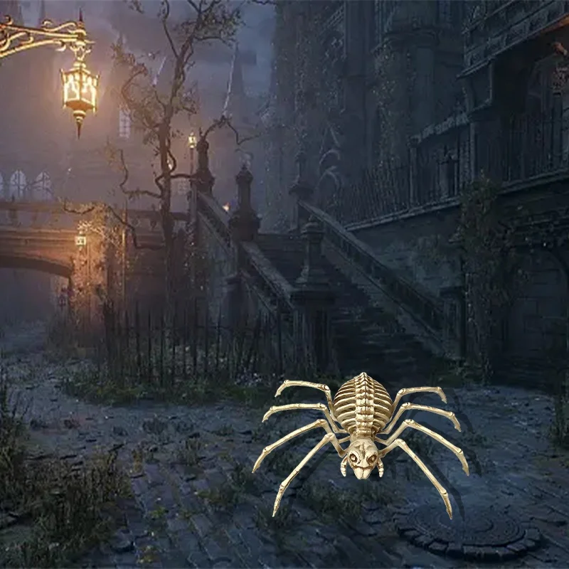 Animal Skeleton Halloween Props Simulation Spider Skeleton Halloween Horror Plastic Skeleton Spider